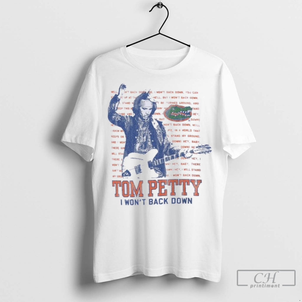 Florida Gators Tom Petty In Concert I Wont Back Down T Shirt Jpg