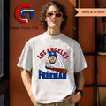 Freddie Freeman Los Angeles Dodgers basbeall 2025 swing caricature shirt Unisex , , , Long Sleeve Tee