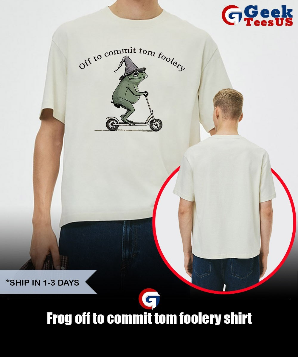 Frog off to commit tom foolery shirt Unisex , , , Long Sleeve Tee