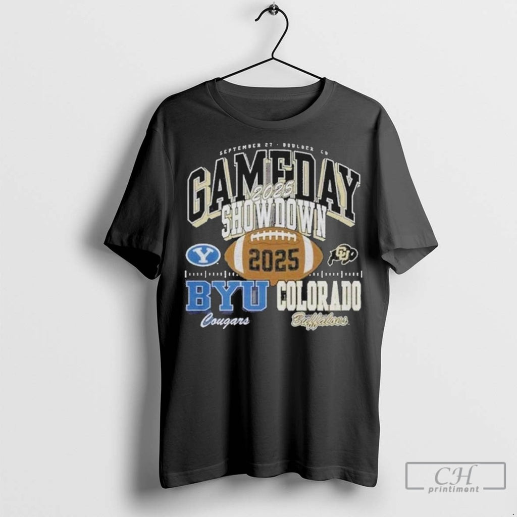 Gameday Showdown 2025 Colorado Vs Byu Matchup T Shirt Jpg