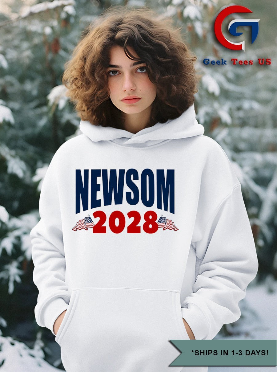 Gavin Newsom 2028 President 48 shirt Unisex , , , Long Sleeve Tee