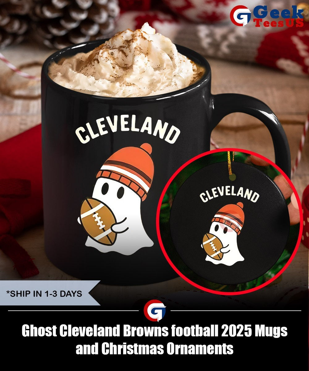 Ghost Cleveland Browns football 2025 shirt Unisex , , , Long Sleeve Tee