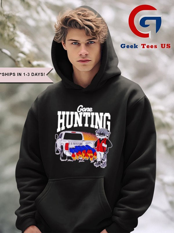 Gone hunting K-State Wildcats Kansas State shirt Unisex , , , Long Sleeve Tee