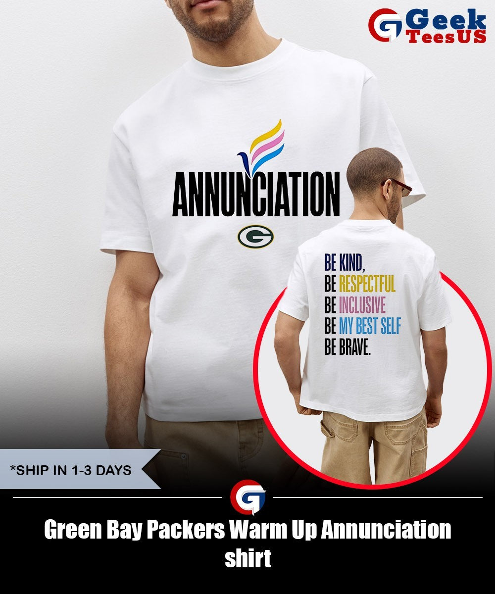Green Bay Packers Warm Up Annunciation shirt Unisex , , , Long Sleeve Tee