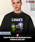 Grinch fist bump Jack Skellington Lowe’s Halloween 2025 shirt Unisex , , , Long Sleeve Tee