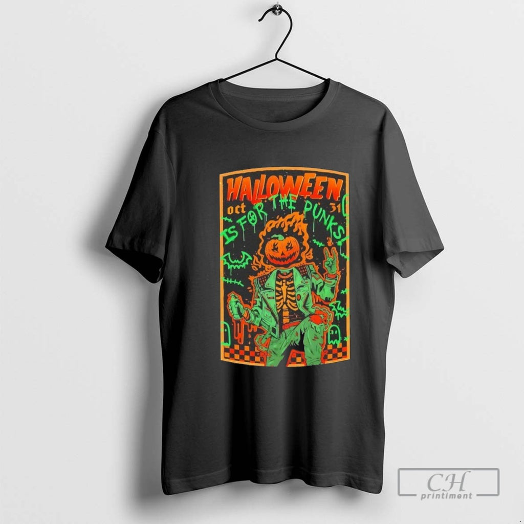 Halloween Is For The Punks Rock On Skeleton