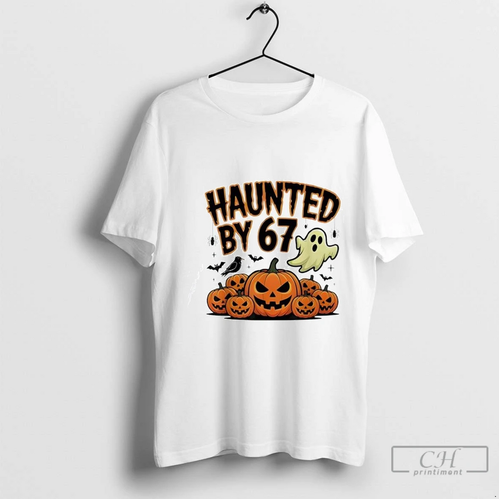 Haunted By 67 Funny Ghost And Pumpkin Halloween Costume