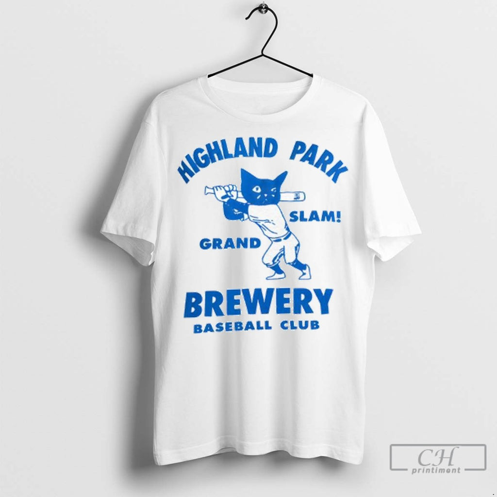 Highland Park Brewery Grand Slam Baseball Club Mascot Ladies T Shirt Jpg