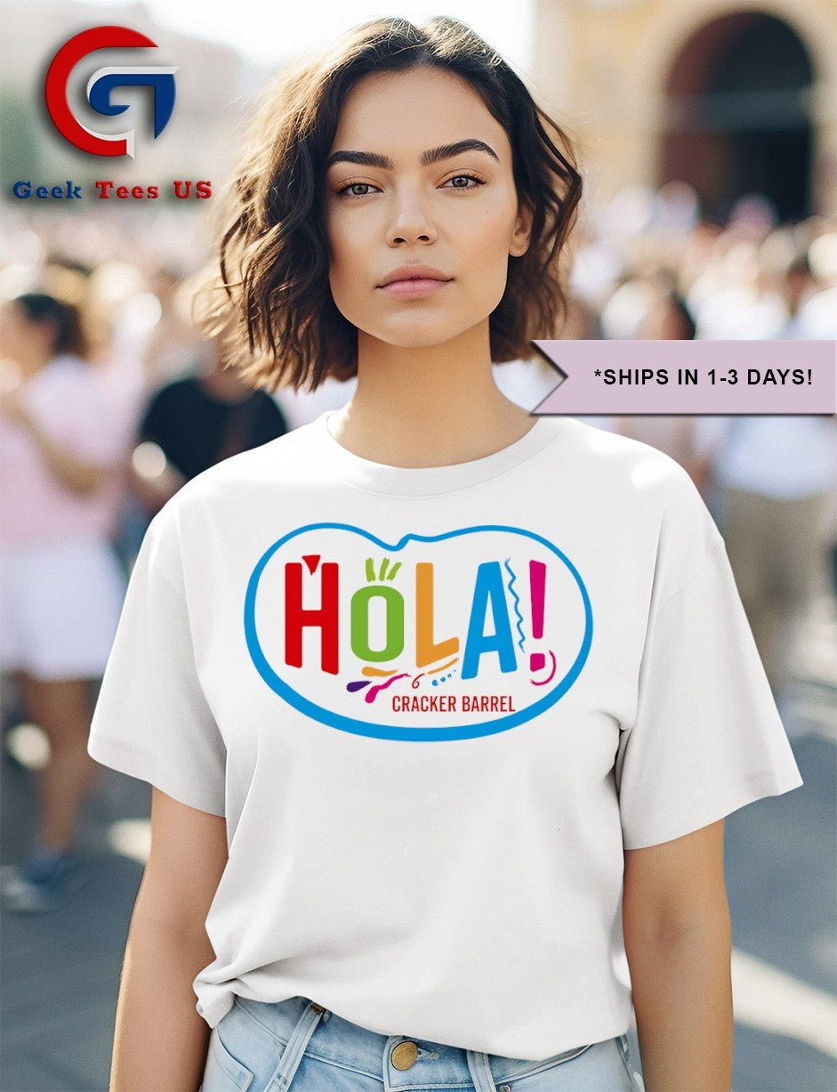 Hola Cracker Barrel logo shirt Unisex , , , Long Sleeve Tee