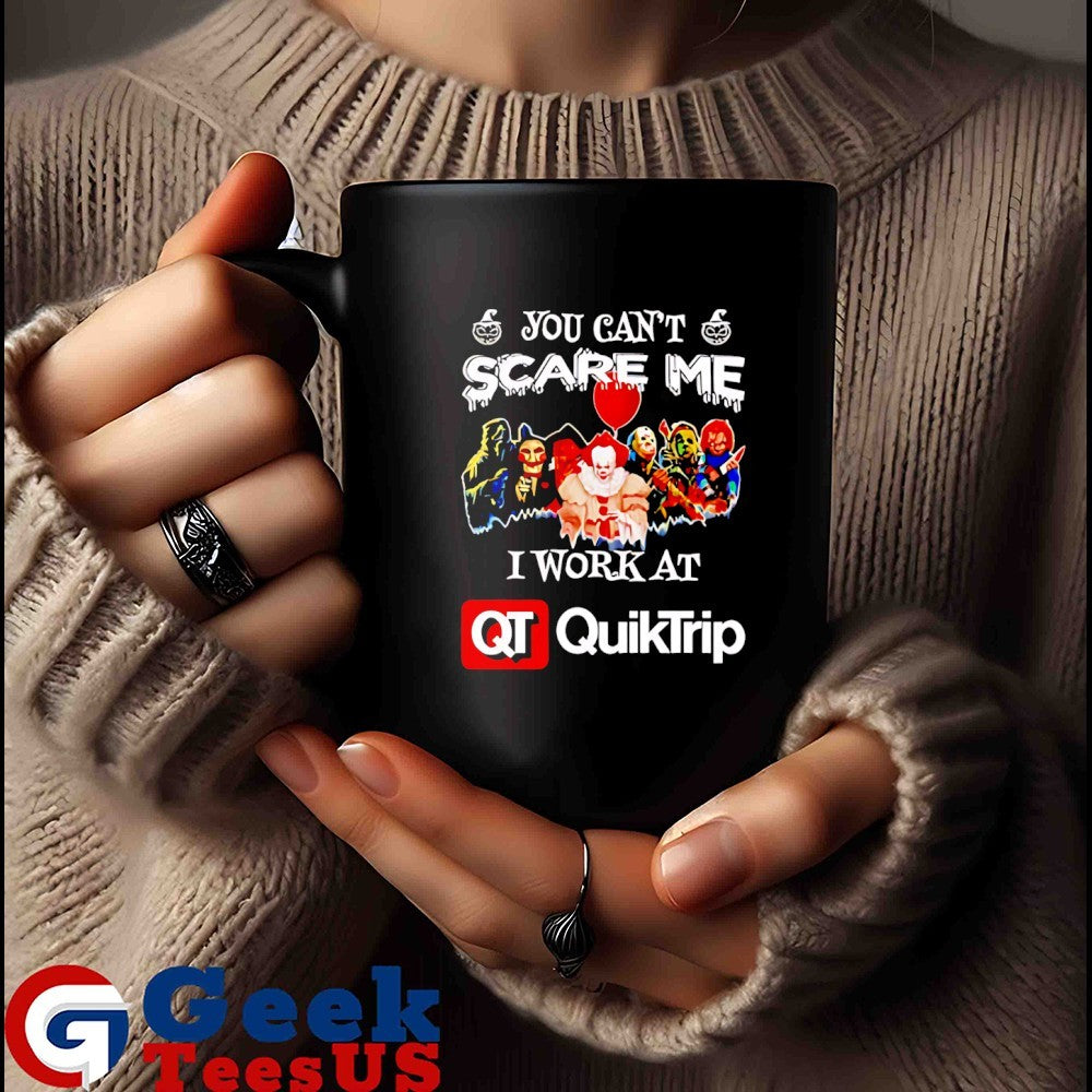 Horror characters you can’t scare me I work at Quiktrip Halloween Unisex , , , Long Sleeve Tee