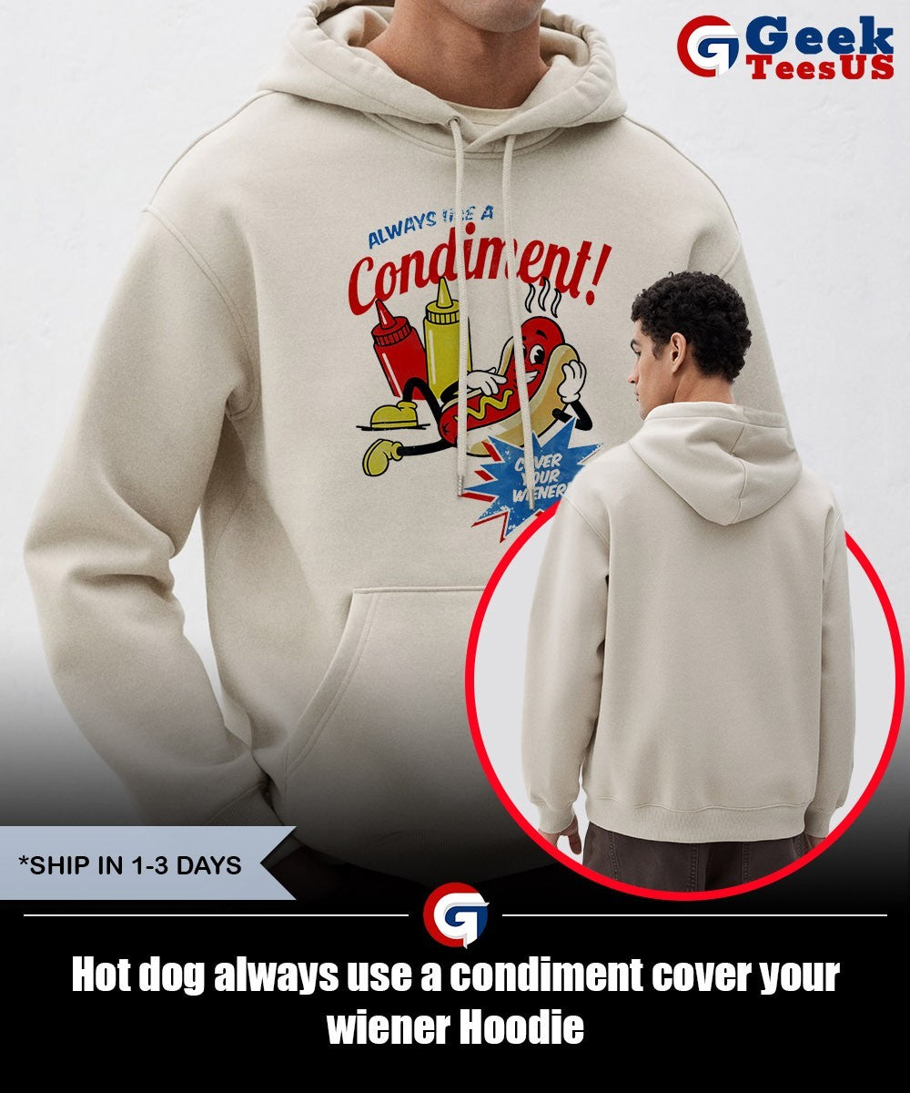 dog always use a condiment cover your wiener shirt Unisex , , , Long Sleeve Tee