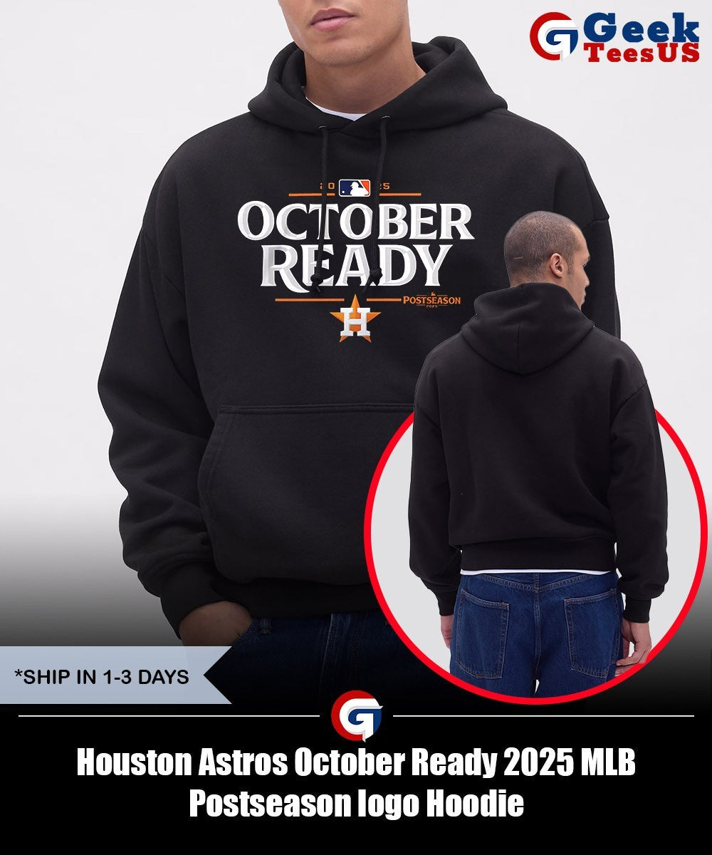 Houston Astros October Ready 2025 MLB Postseason logo shirt Unisex , , , Long Sleeve Tee