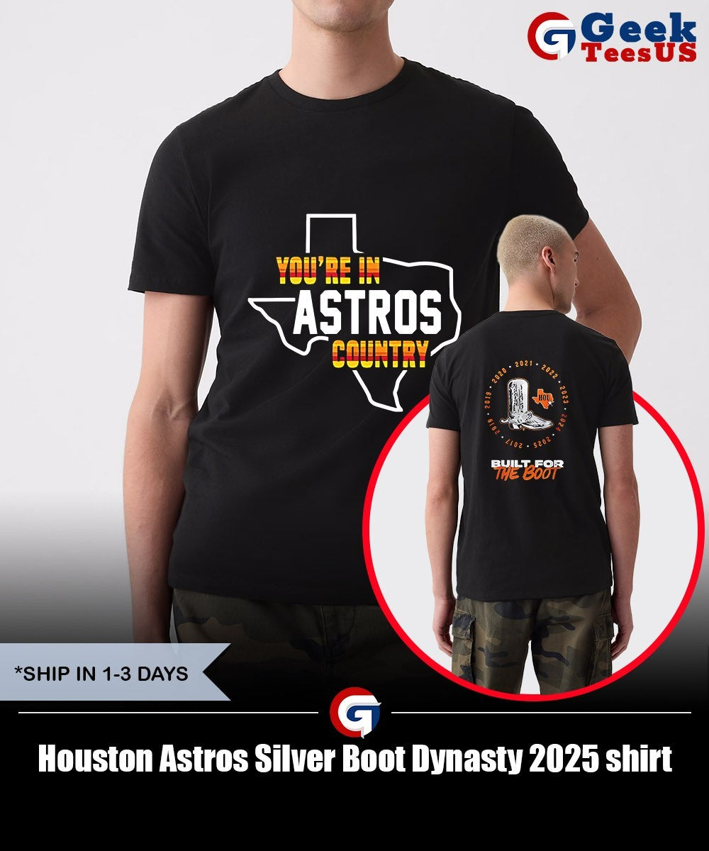Houston Astros Silver Boot Dynasty 2025 shirt Unisex , , , Long Sleeve Tee