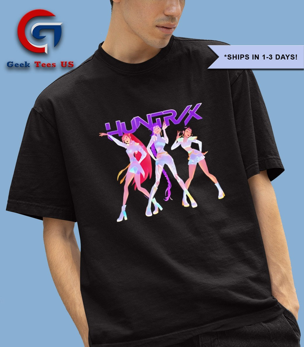 Huntrix Demon Hunters Kpop logo shirt Unisex , , , Long Sleeve Tee