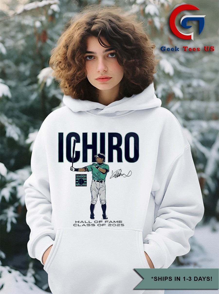 Ichiro Suzuki no.51 Seattle Mariners Hall of Fame 2025 signature shirt Unisex , , , Long Sleeve Tee