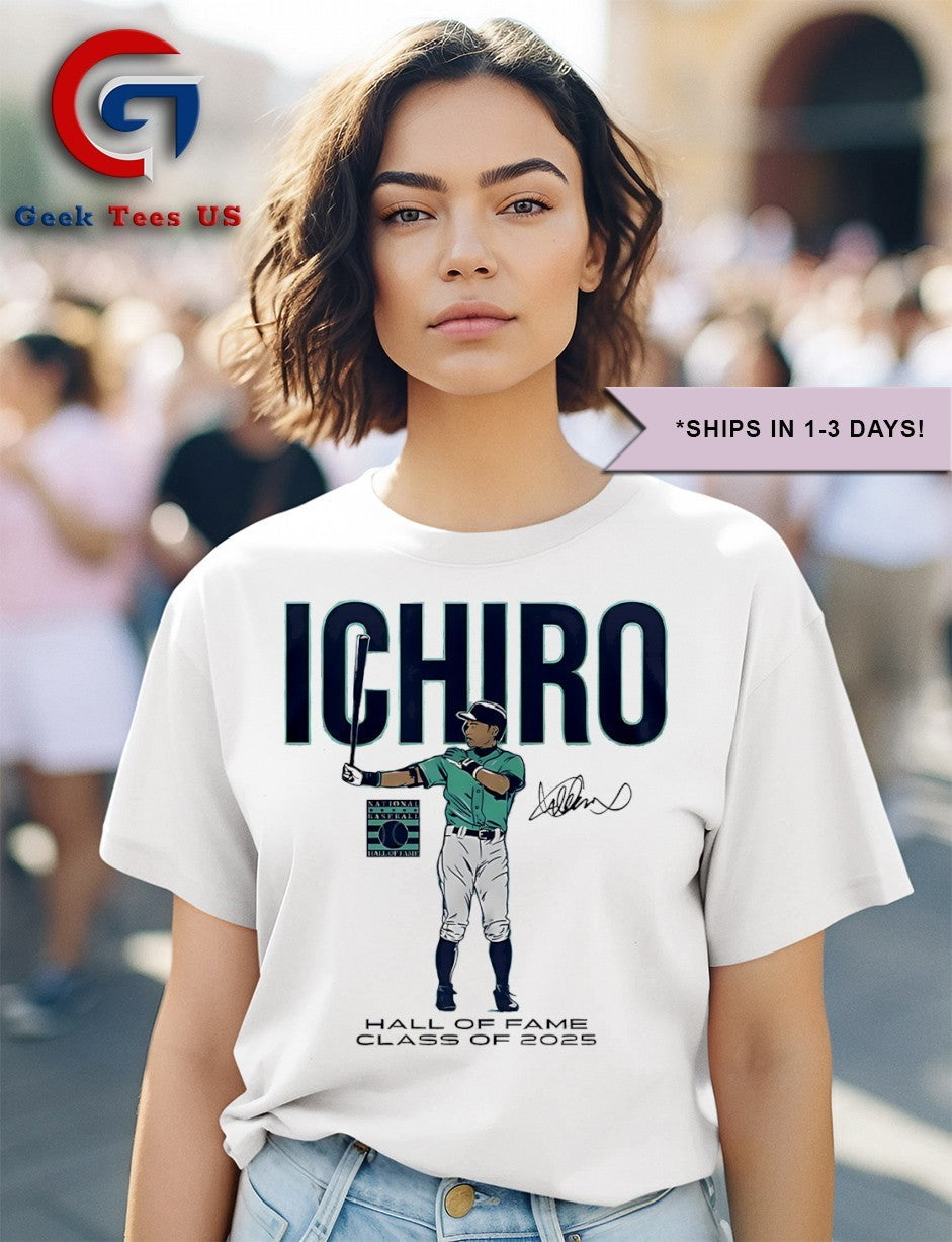 Ichiro Suzuki no.51 Seattle Mariners Hall of Fame 2025 signature shirt Unisex , , , Long Sleeve Tee