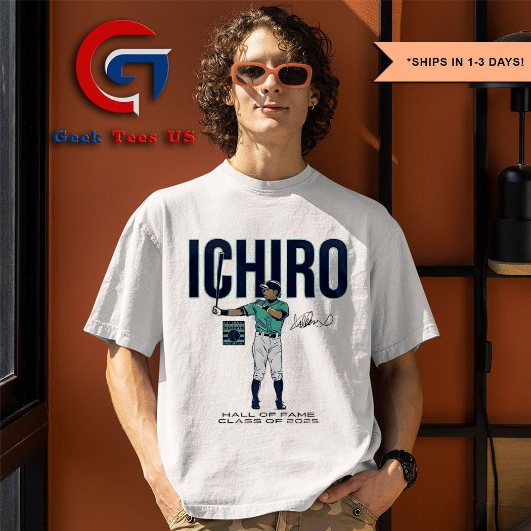 Ichiro Suzuki no.51 Seattle Mariners Hall of Fame 2025 signature shirt Unisex , , , Long Sleeve Tee