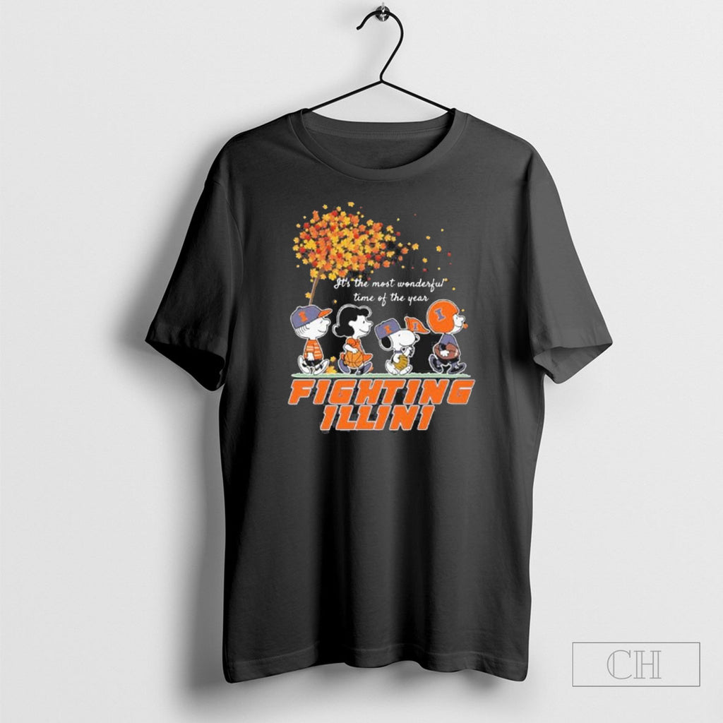 Illinois Fighting Illini And The Peanuts Character Its The Most Wonderful Time Of The Year