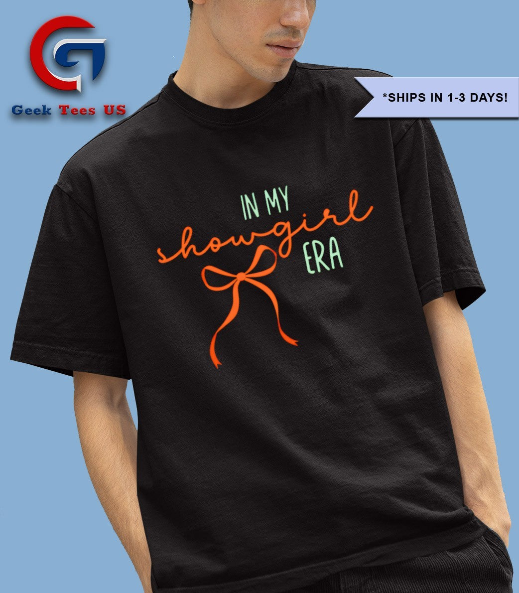 In My Showgirl Era Taylor Album 2025 shirt Unisex , , , Long Sleeve Tee