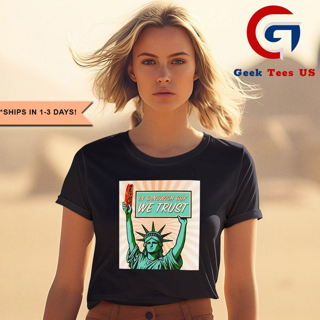 In Sandwich Guy Statue of Liberty shirt Unisex , , , Long Sleeve Tee