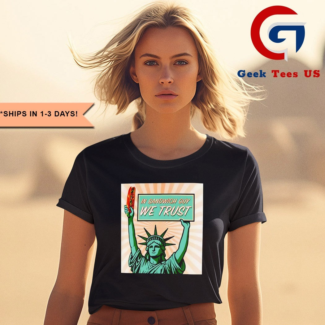 In Sandwich Guy Statue of Liberty shirt Unisex , , , Long Sleeve Tee