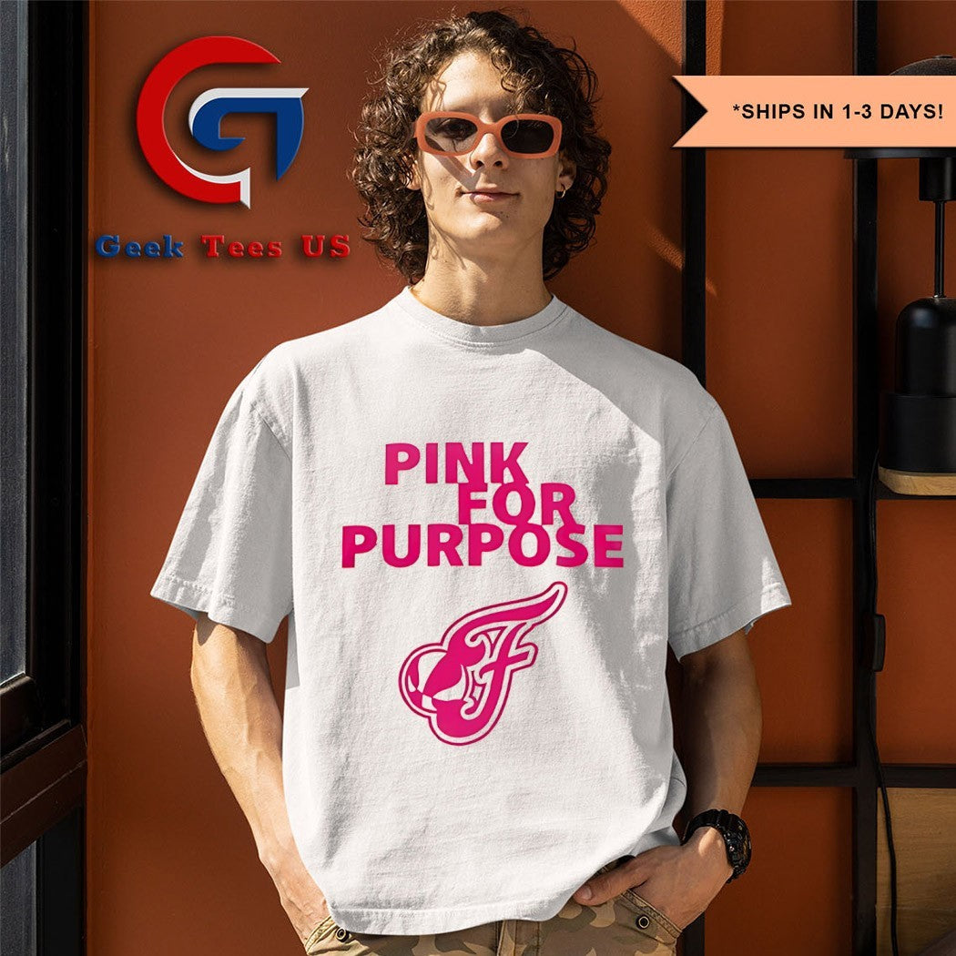 Indiana Fever Pink for Purpose logo shirt Unisex , , , Long Sleeve Tee