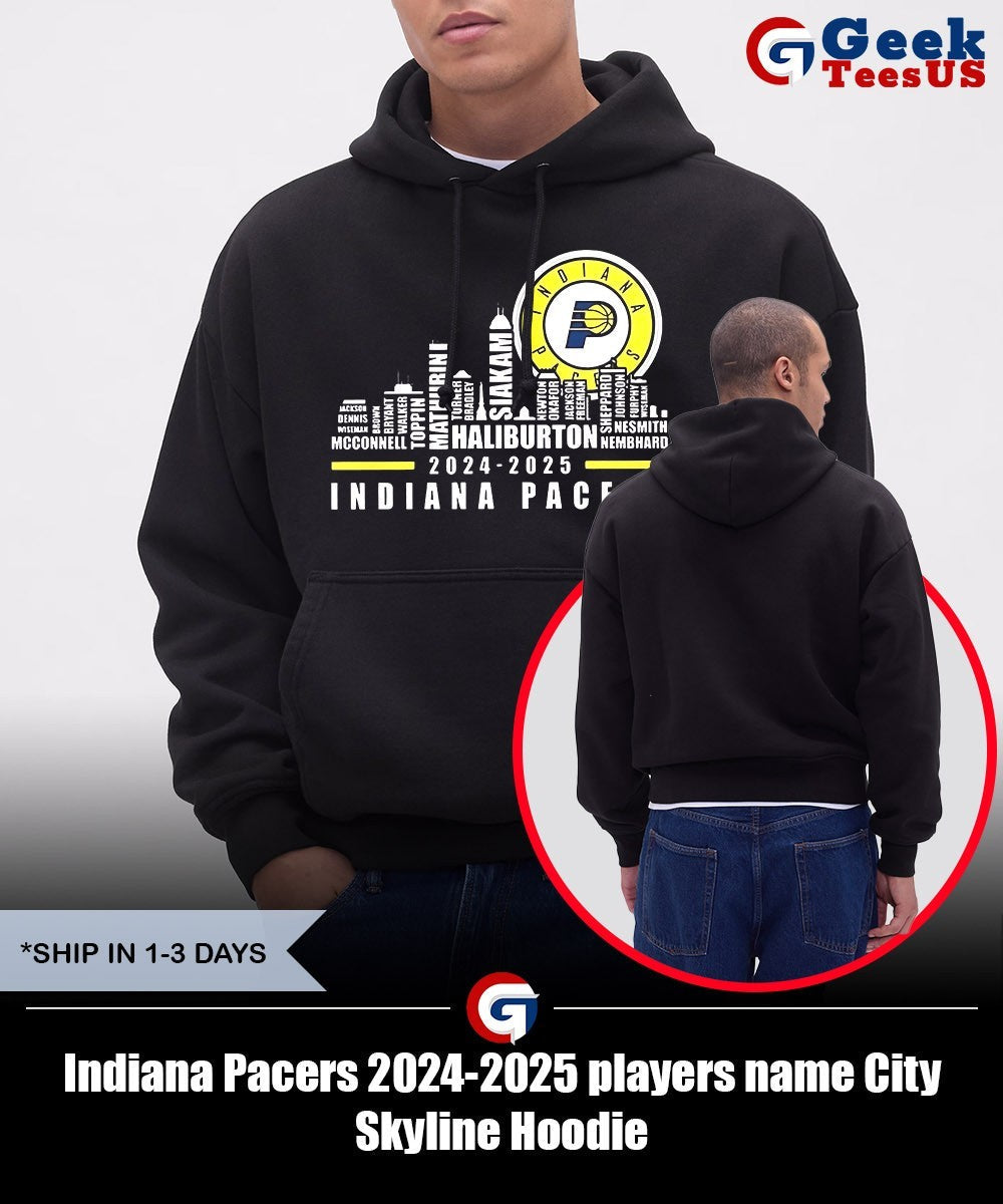 Indiana Pacers 2024-2025 players name City Skyline shirt Unisex , , , Long Sleeve Tee