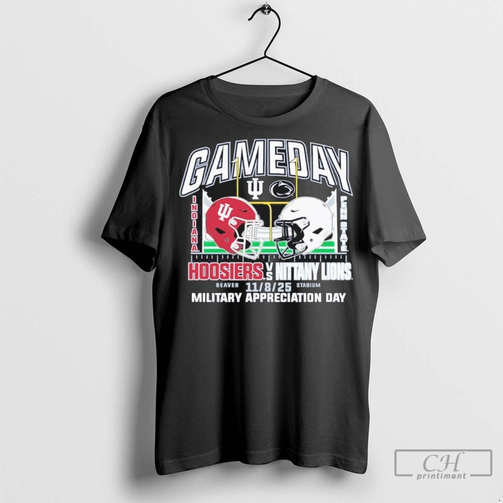 Indiana Vs Penn State 2025 Gameday Military Appreciation Day T Shirt Jpg