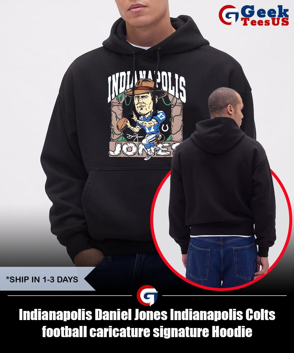 Indianapolis Daniel Jones Indianapolis Colts football caricature signature shirt Unisex , , , Long Sleeve Tee