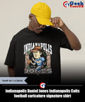 Indianapolis Daniel Jones Indianapolis Colts football caricature signature shirt Unisex , , , Long Sleeve Tee