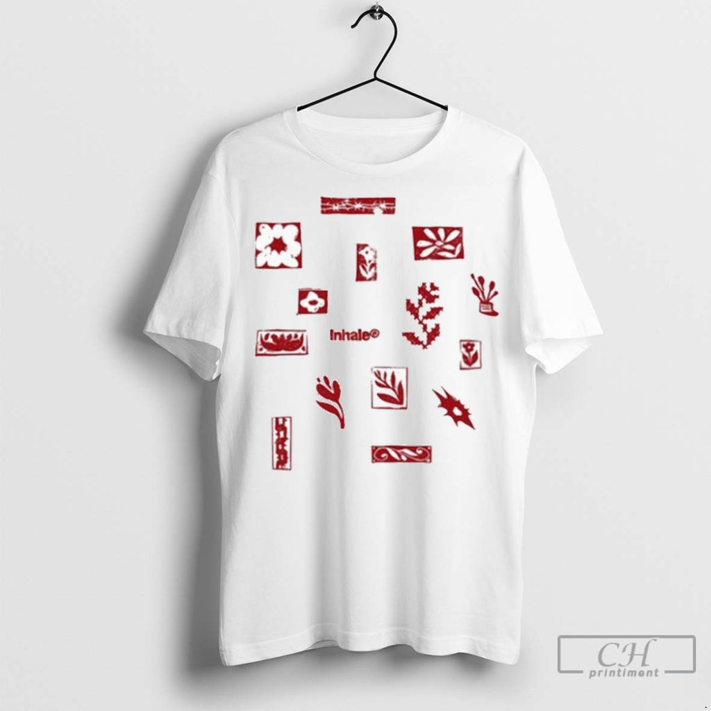 Inhaler Tatreez Flowers Palestine Charity T Shirt Jpg
