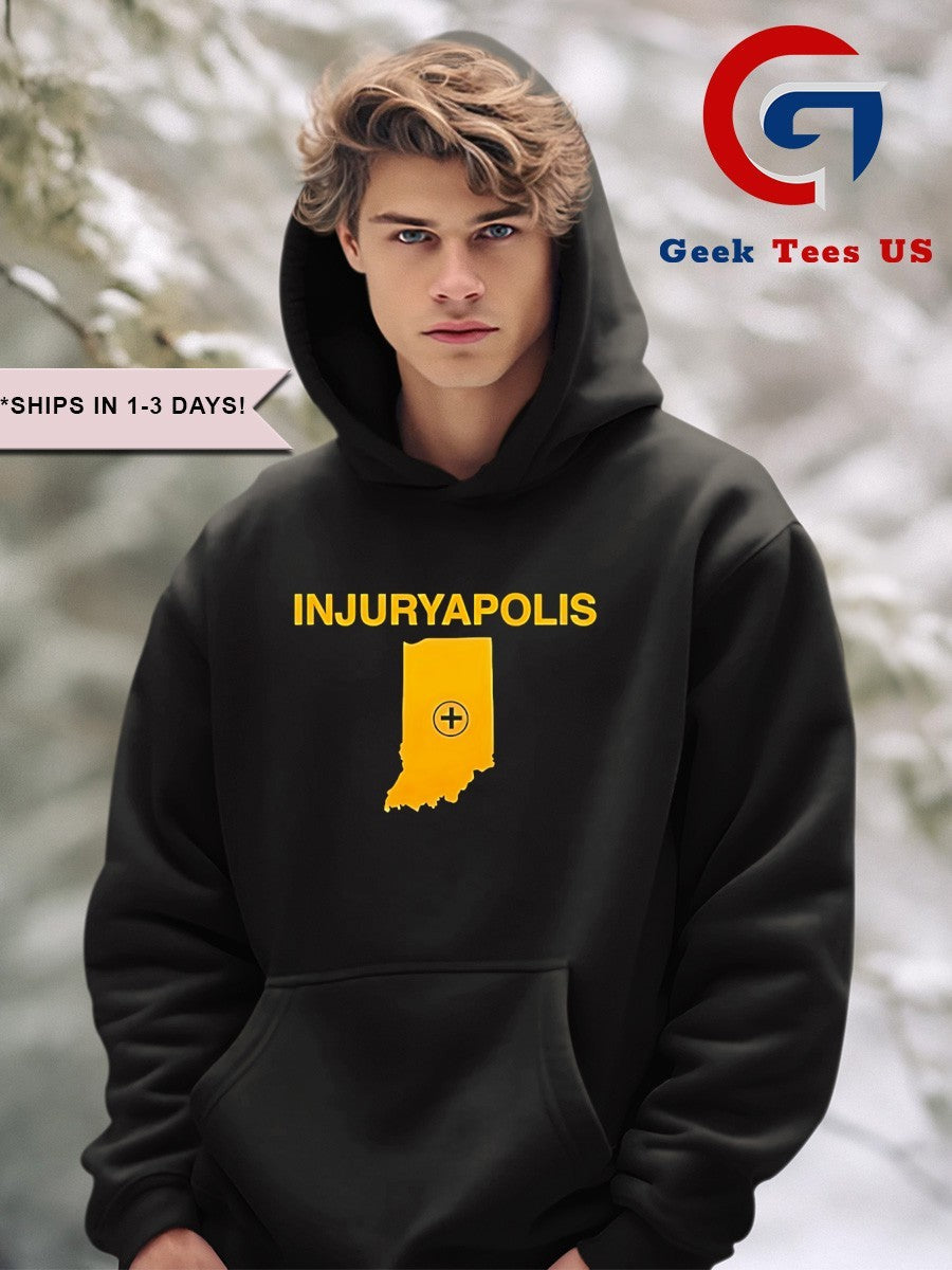 Injuryapolis State Map shirt Unisex , , , Long Sleeve Tee