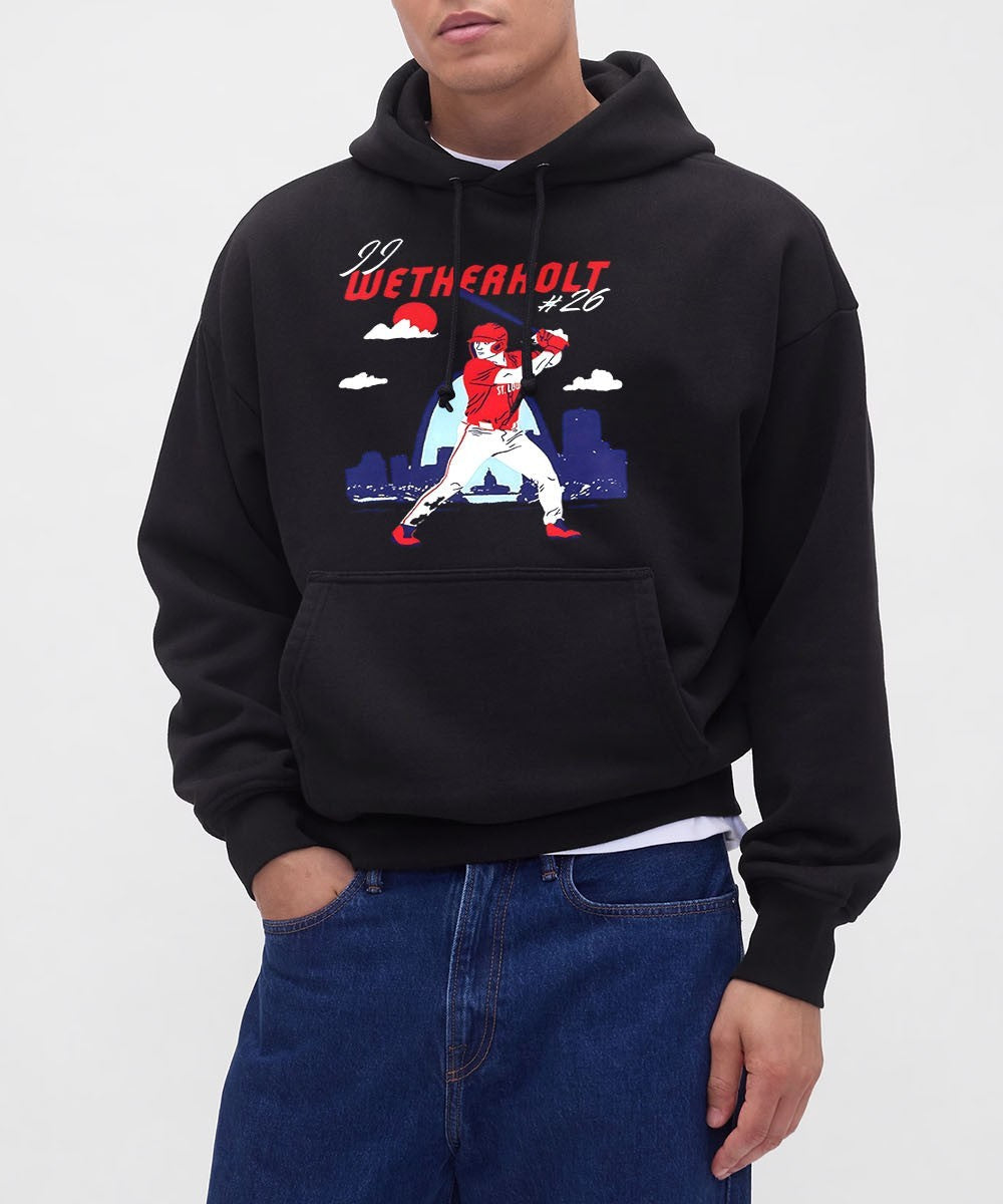 JJ Wetherholt St. Louis Cardinals baseball Skyline Swing shirt Unisex , , , Long Sleeve Tee