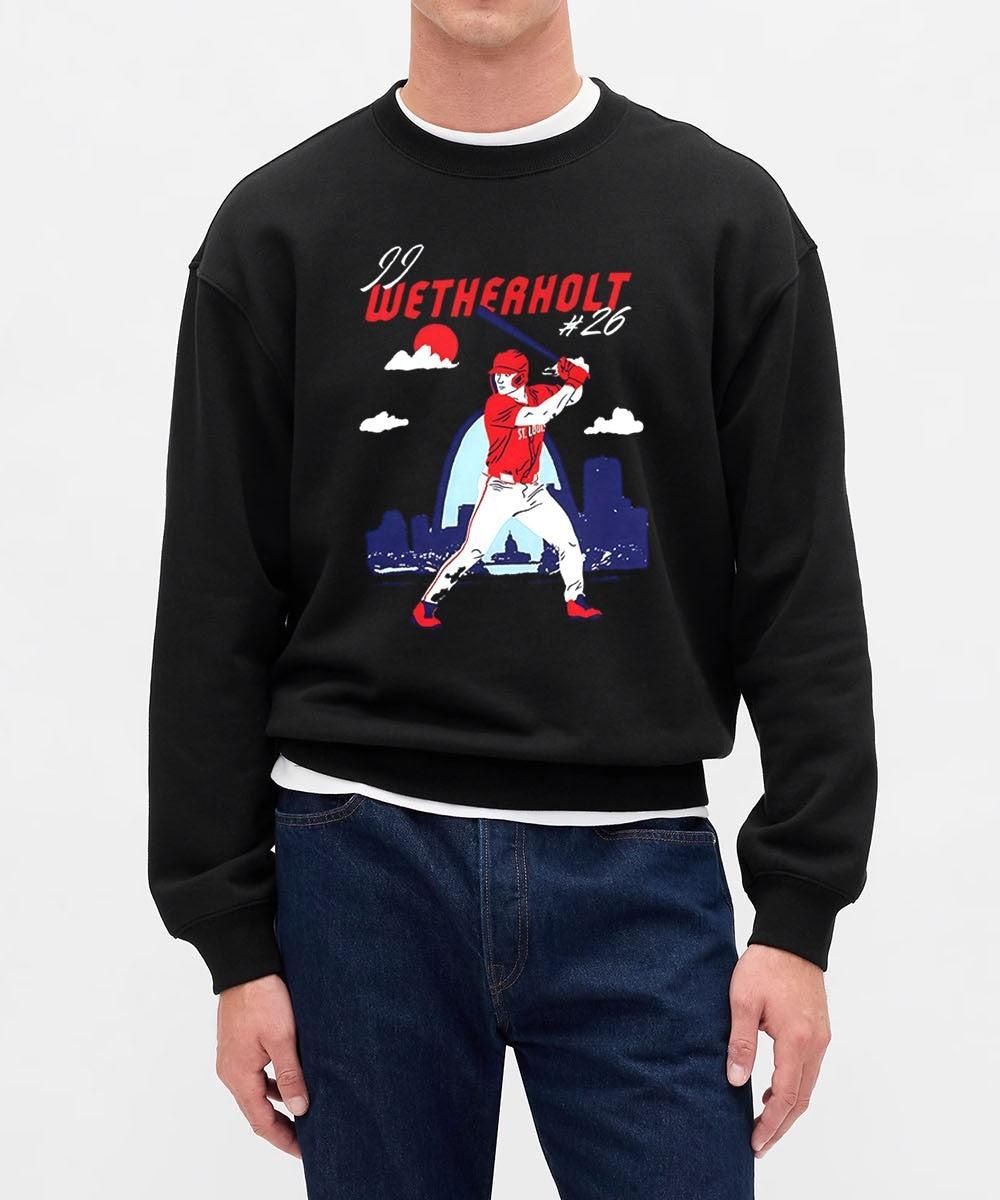 JJ Wetherholt St. Louis Cardinals baseball Skyline Swing shirt Unisex , , , Long Sleeve Tee