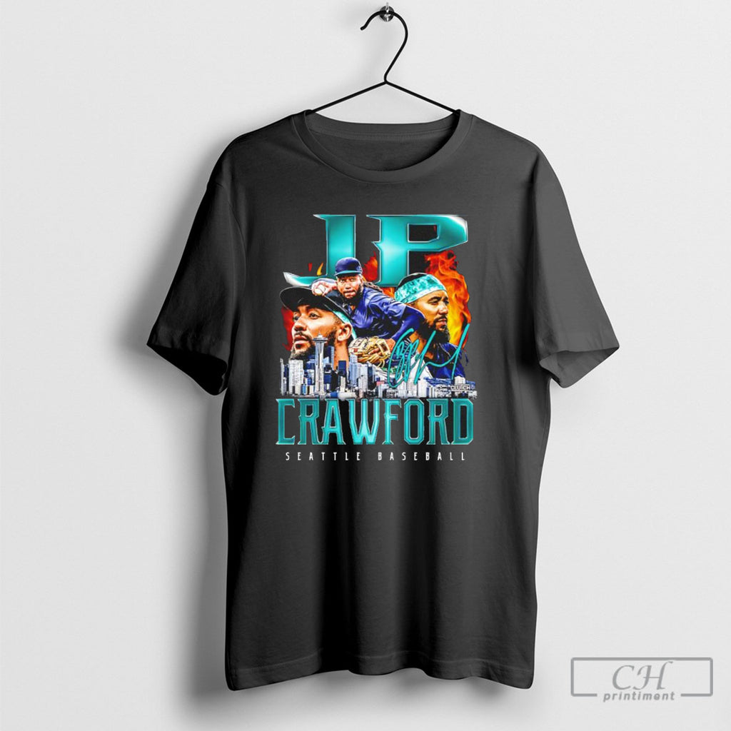 Jp Crawford Seattle Mariners Baseball Retro Flair Signature Shirts