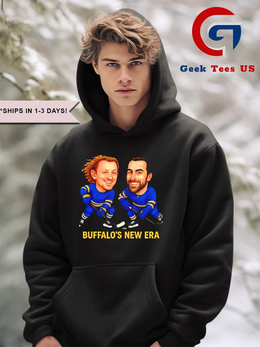 Jack Eichel and Alex Tuch Buffalo’s New Era Hockey caricatures shirt Unisex , , , Long Sleeve Tee