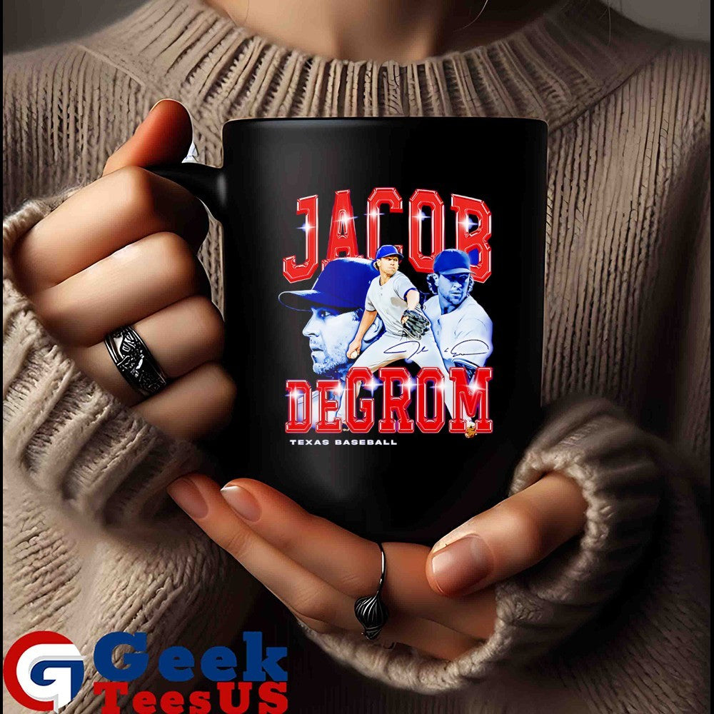 Jacob deGrom Texas Rangers baseball flair signature retro shirt Unisex , , , Long Sleeve Tee