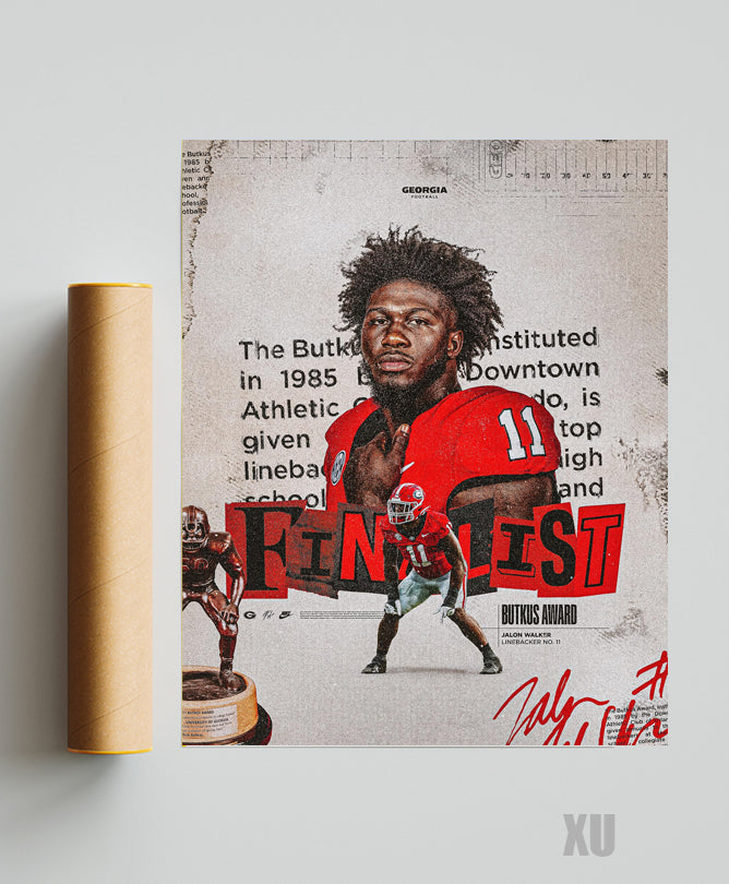 Jalon Walker Butkus Award Winner Poster