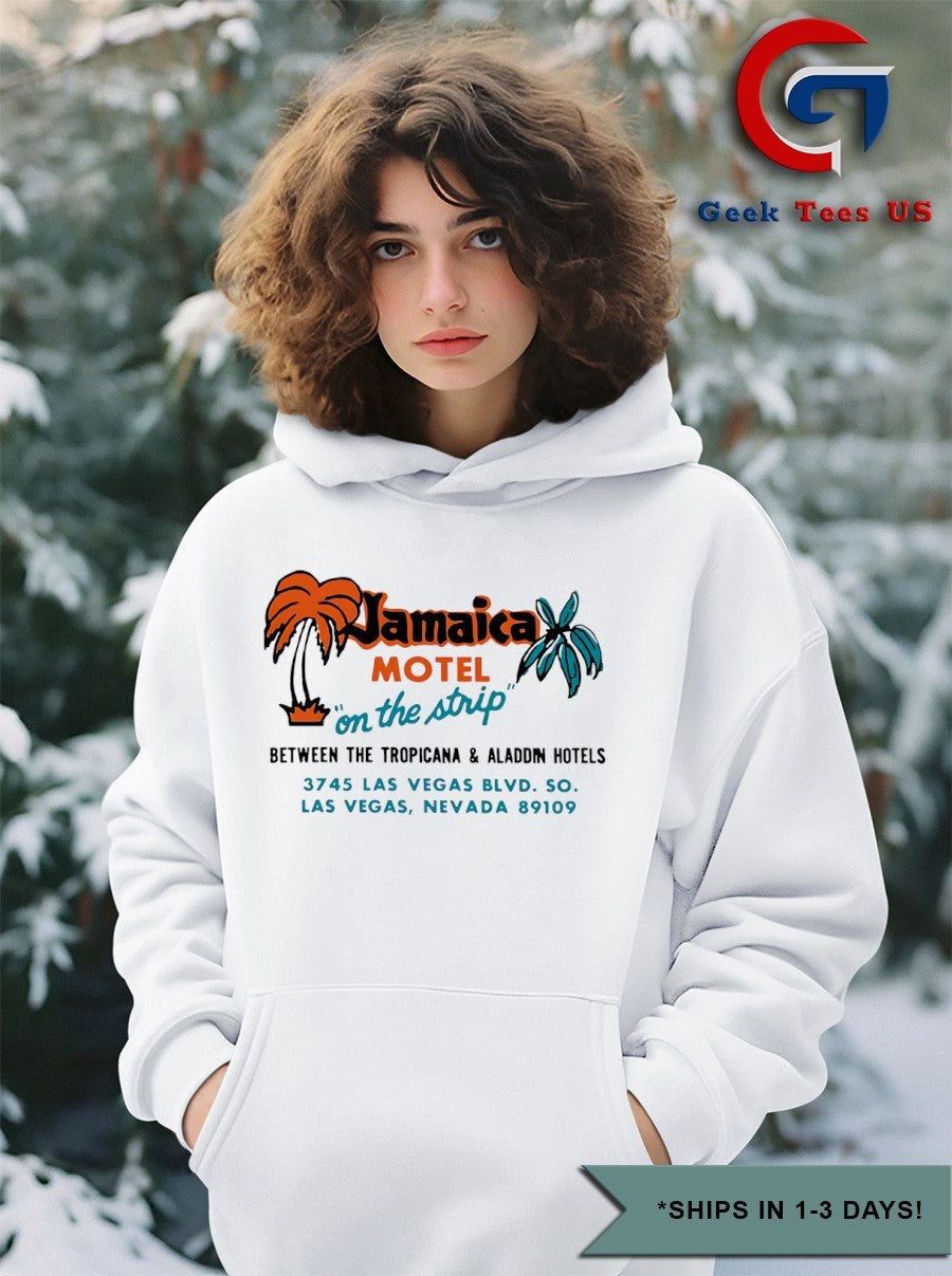 Jamaica Motel on the strip between the tropicana and aladdin hotels shirt Unisex , , , Long Sleeve Tee