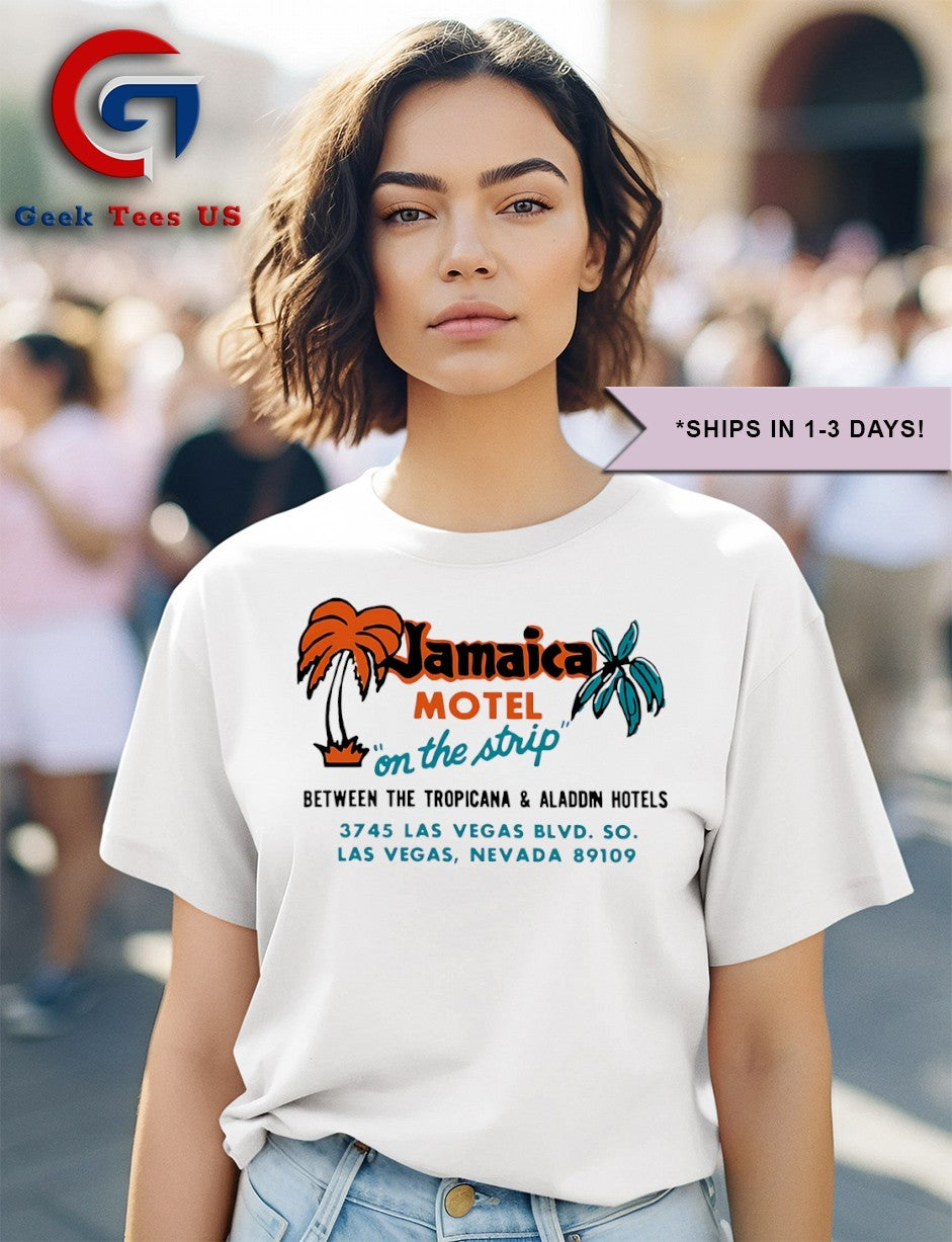 Jamaica Motel on the strip between the tropicana and aladdin hotels shirt Unisex , , , Long Sleeve Tee