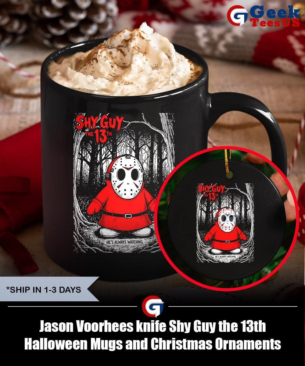 Jason Voorhees knife Shy Guy the 13th Halloween shirt Unisex , , , Long Sleeve Tee