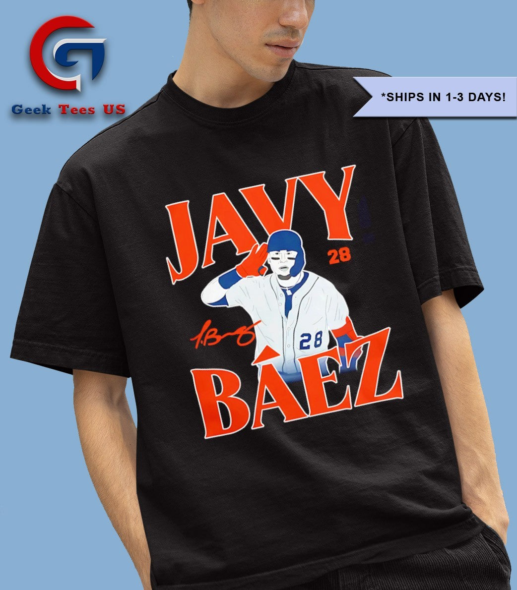 Javier Báez Javy Báez Detroit Tigers football signature shirt Unisex , , , Long Sleeve Tee