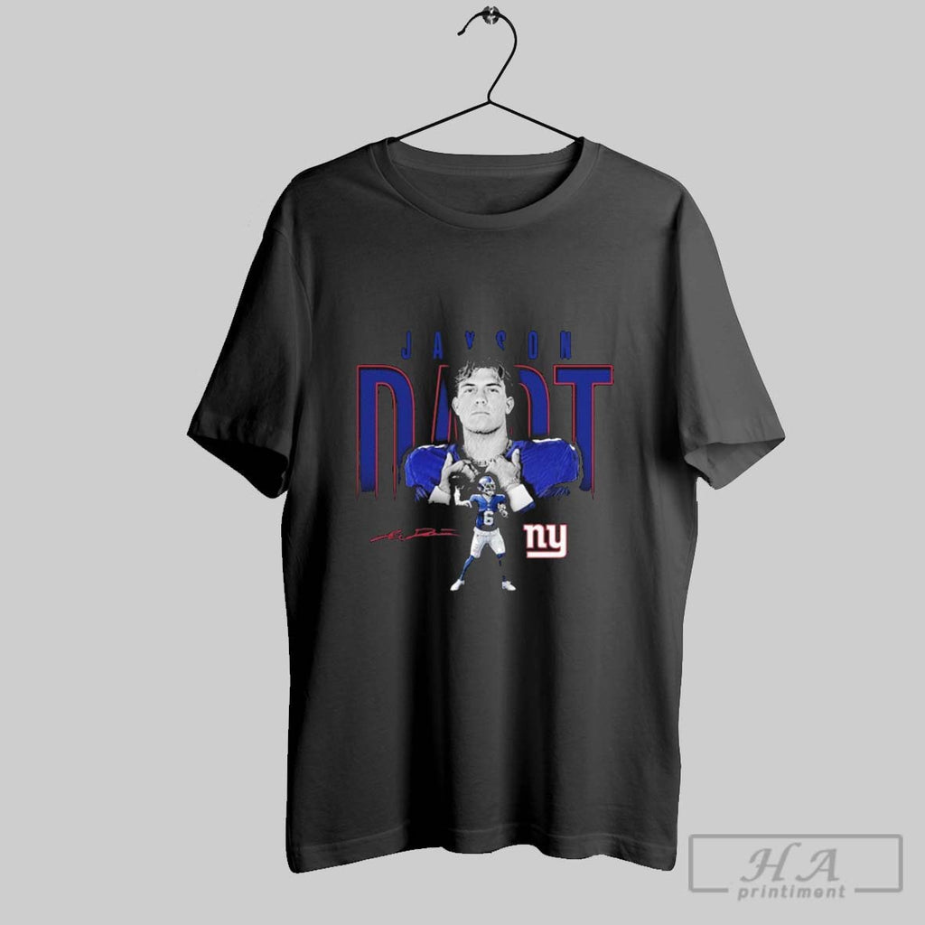 Jaxson Dart New York Giants Humble Shadow Player T Shirts