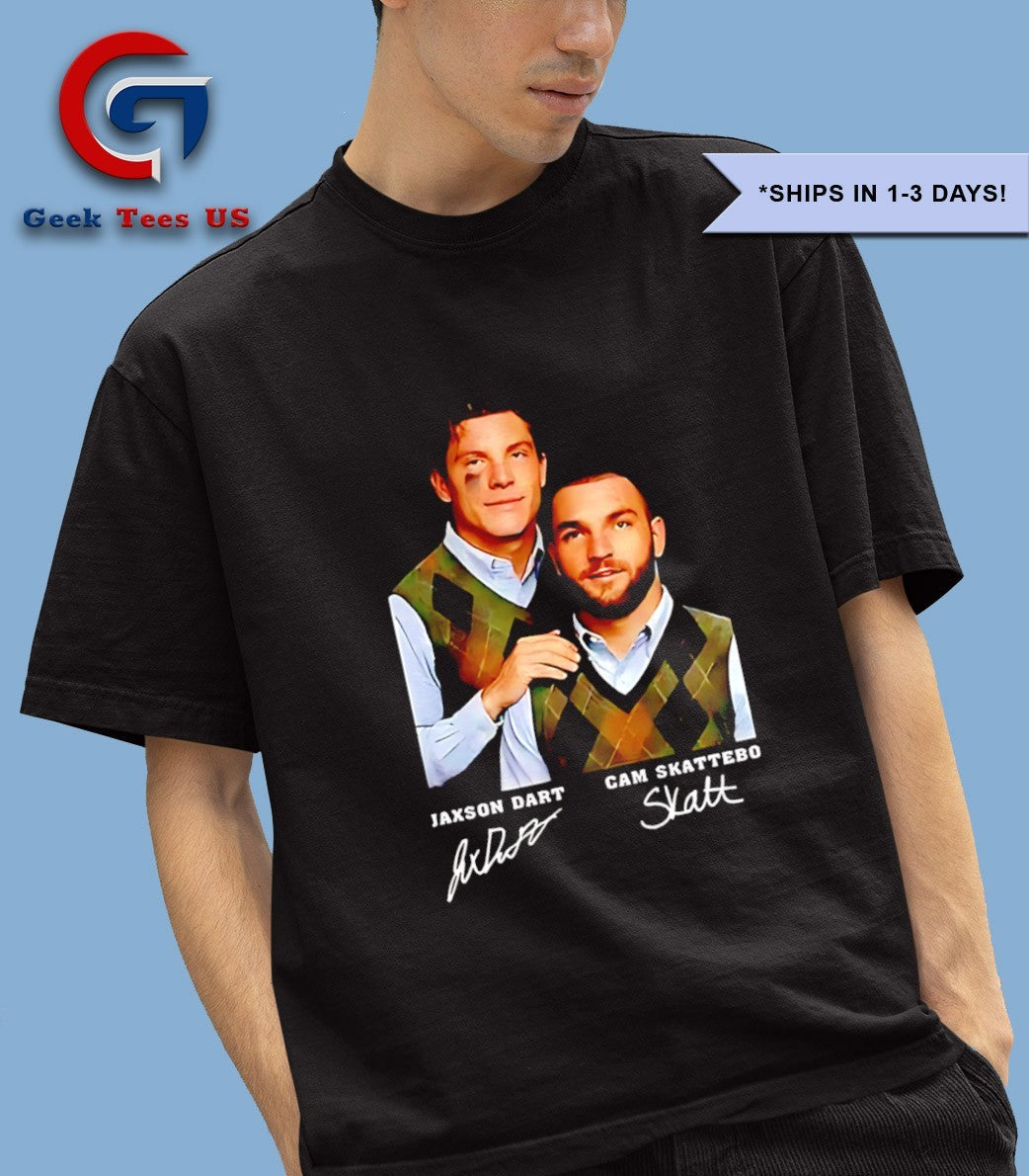 Jaxson Dart and Cam Skattebo Step Brothers New York Giants football shirt Unisex , , , Long Sleeve Tee