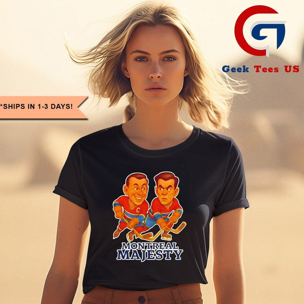 Jean Beliveau and Maurice Richard Montreal Majesty Hockey caricatures shirt Unisex , , , Long Sleeve Tee