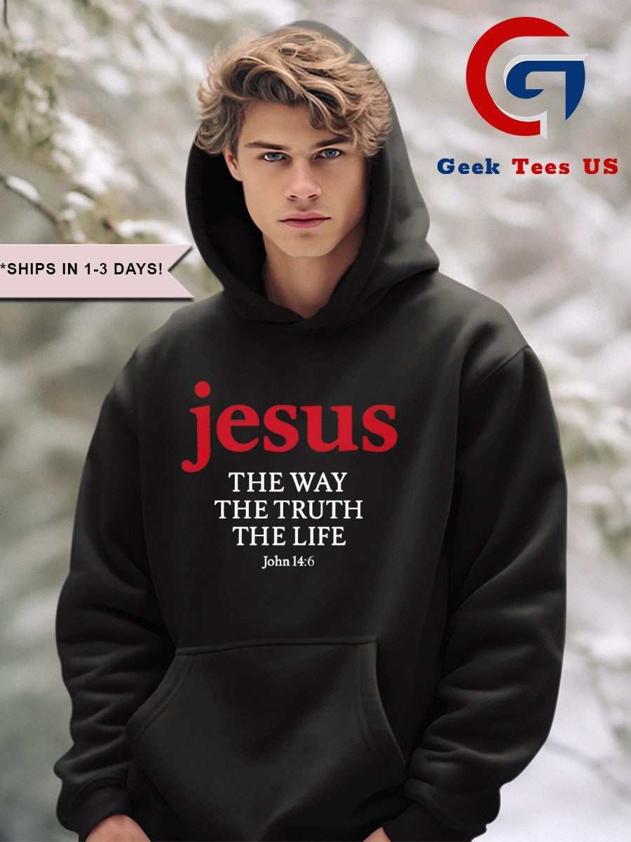 Jesus The Way The Truth The Life Unisex , , , Long Sleeve Tee