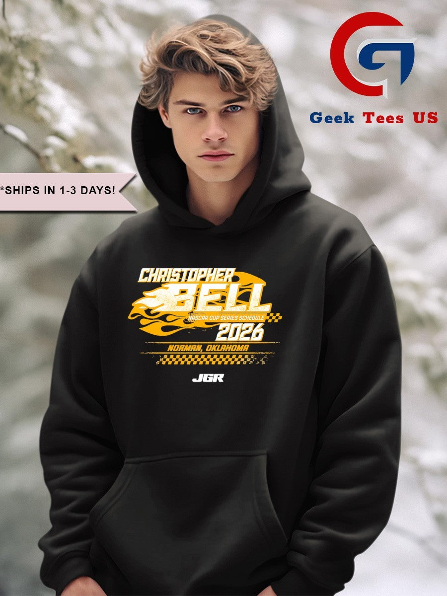 Joe Gibbs Racing Team Christopher Bell NASCAR Cup Series Schedule 2026 shirt Unisex , , , Long Sleeve Tee