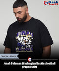 Jonah Coleman Washington Huskies football graphic shirt Unisex , , , Long Sleeve Tee