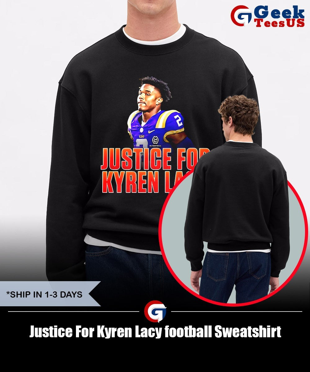 Justice For Kyren Lacy football shirt Unisex , , , Long Sleeve Tee