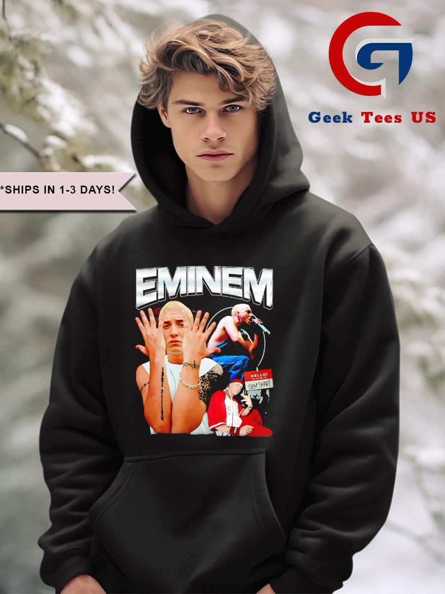 Justin Bieber wearing Eminem shirt Unisex , , , Long Sleeve Tee